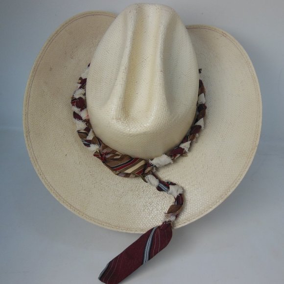 Western Hatband braided hatband handcrafted by me Bold  Unique one of a kind USA - Picture 2 of 4